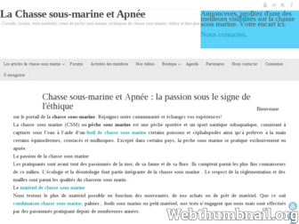 chasse-apnee.com website preview