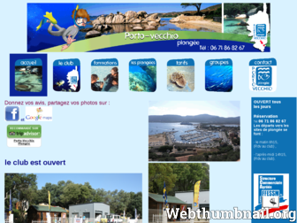 portovecchioplongee.fr website preview