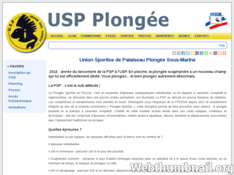 usp-plongee.com website preview