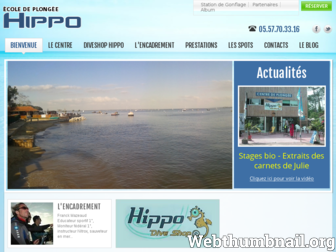 plongeehippo.com website preview