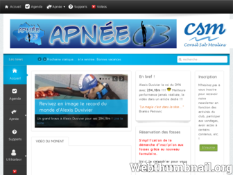 apnee.corailsub.com website preview