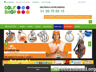 golfshop.fr website preview