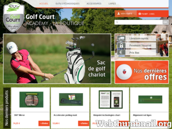 boutique.golfcourt.fr website preview