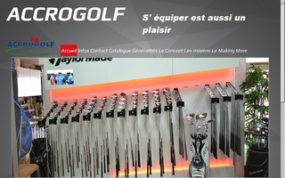 accrogolf.fr website preview