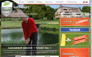 golfcourt.fr website preview