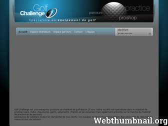 golf-challenge.fr website preview