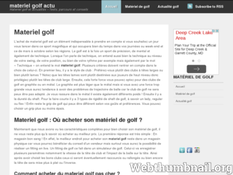 materiel-golf-actu.com website preview