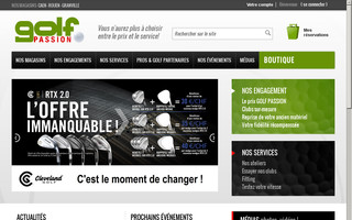 golf-passion.fr website preview