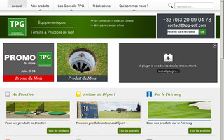 tpg-golf.com website preview