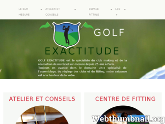 golf-exactitude.com website preview