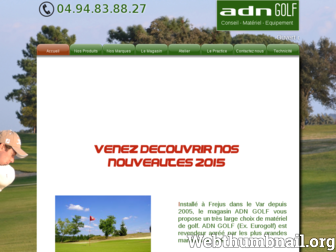 adn-golf.fr website preview