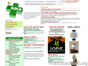 plus-de-golf.com website preview