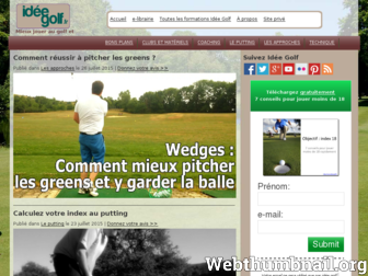 idee-golf.fr website preview