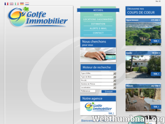 golfe-immobilier.fr website preview