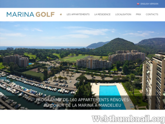 marina-golf.fr website preview