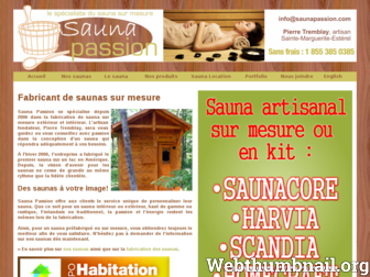saunapassion.com website preview