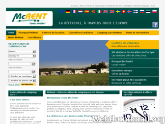 mcrent.fr website preview