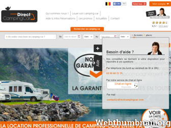 directcampingcar.com website preview