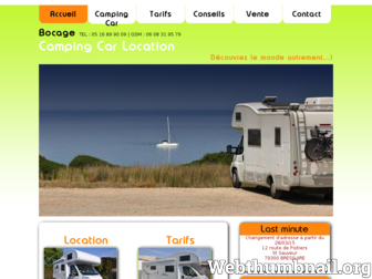 bocagecampingcarlocation.com website preview