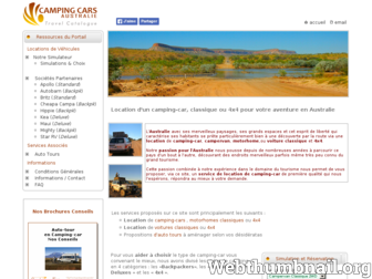 camping-cars-australie.com website preview