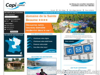 mobilhome-capifrance.fr website preview