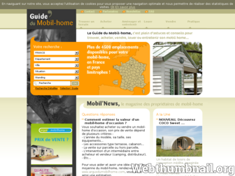 guidedumobilhome.com website preview