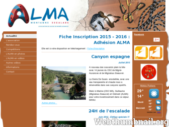 almaescalade.org website preview