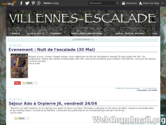 villennesescalade.fr website preview