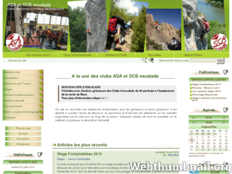 asaescalade.free.fr website preview