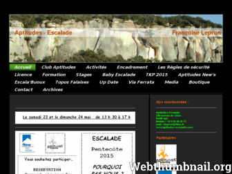 aptitudes-escalade.com website preview