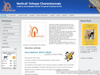 verticalgrimpe.fr website preview
