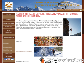 cevennes-evasion-boutique.com website preview