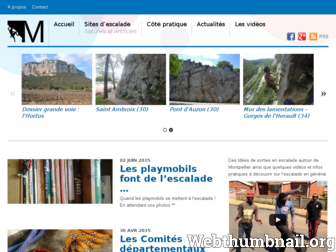 montpellier-grimpe.fr website preview