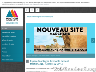 montagne-nature-style-grenoble.com website preview