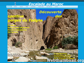 escalade-au-maroc.com website preview