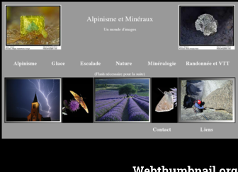 alpinismeetmineraux.fr website preview