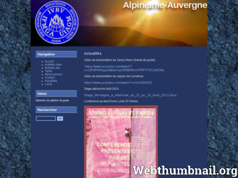 alpinisme-auvergne.fr website preview