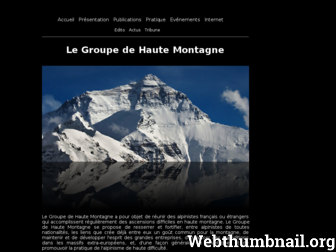 ghm-alpinisme.fr website preview
