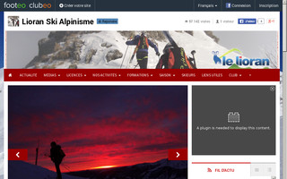 lioranskialpinisme.clubeo.com website preview