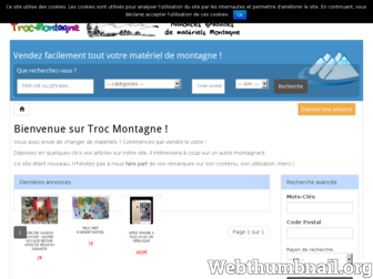 troc-montagne.com website preview