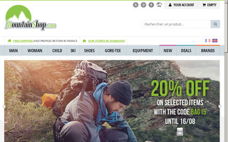 mountainshop.com website preview