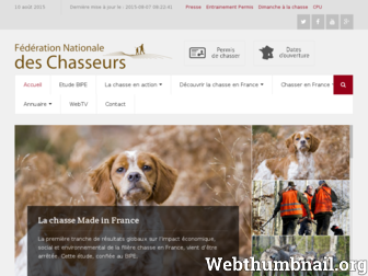 chasseurdefrance.com website preview