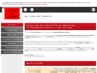 au-cor-de-chasse-location-vetements.fr website preview