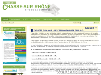 chasse-sur-rhone.fr website preview