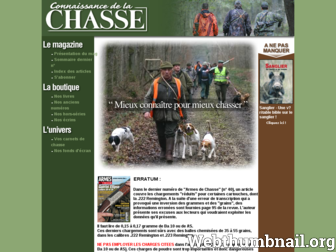 connaissancechasse.fr website preview