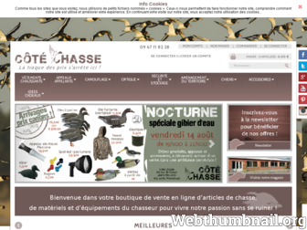cote-chasse.com website preview