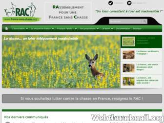 france-sans-chasse.org website preview