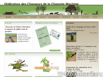 chasseurs17.com website preview