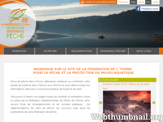 federation-peche-yonne.fr website preview