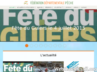 peche-isere.com website preview